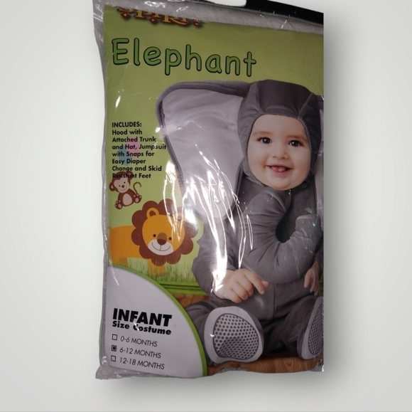 Spirit Halloween Infant Baby Elephant Costume 6-12 months - Picture 5 of 10